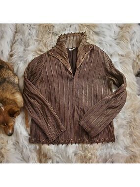 Alexandra Rosati Vintage Zip Up Jacket EUC